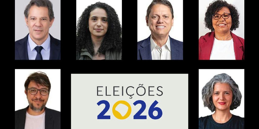 Confira quem são os seis nomes na corrida pelo governo de São Paulo nas eleições de 2026