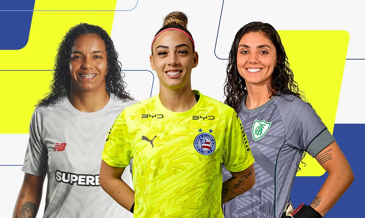 Três goleiras do futebol feminino chegam à final do Prêmio TV Brasil Petrobras para Elas